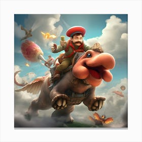 King Of The Dinosaurs Canvas Print