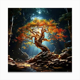 Tree In The Forest Canvas Print