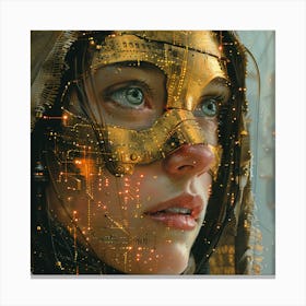 Cyberpunk Girl Canvas Print