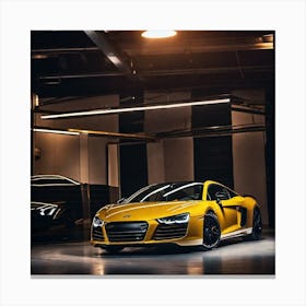 Yellow Audi R8 Canvas Print