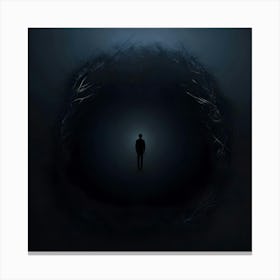 The Feeling Of Loneliness Represented As A Dark Void(2) Canvas Print