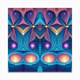 Psychedelic Flower Of Peace Canvas Print