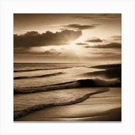 Sunset At The Beach 400 Canvas Print