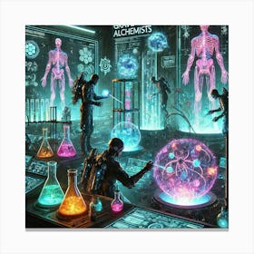 A Sci Fi Depiction Of Graviton Alchemists, A Speci Canvas Print