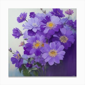 Purple Flowers Canvas Print