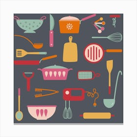 Kitchen Utensils Canvas Print