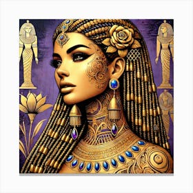 Egyptian Cleopatra Beauty Canvas Print