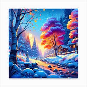 Winter Landscape 14 Canvas Print