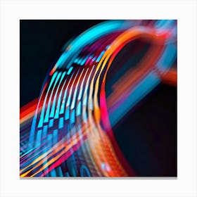 Abstract Light Wave 2 Canvas Print