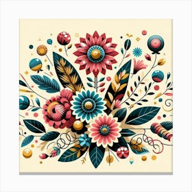 Floral Bouquet Canvas Print