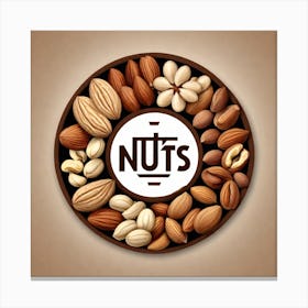 Nuts As A Logo (32) Canvas Print