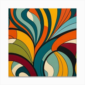 Abstract Swirls 3 Canvas Print