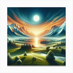 Inspire Serene Views With Landscapes (3) Canvas Print