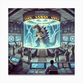 Ionosphere Kaiju Control Chamber Purpose Converted Canvas Print