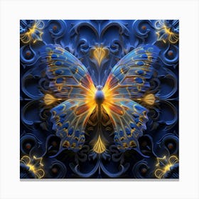 Blue Butterfly 6 Canvas Print