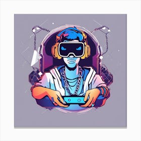 Vr Gamer Canvas Print