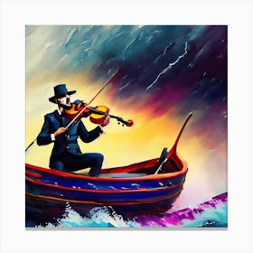 Fiddler in The Tempest Canvas Print