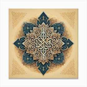 Intricate Islamic Calligraphy (2) Canvas Print