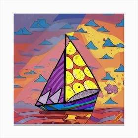 Sailing Into The Sunset Canvas Print