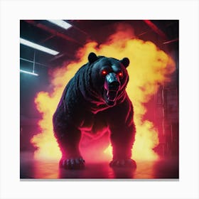 Fire Bear Canvas Print