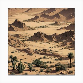 Vast Desert Canvas Print