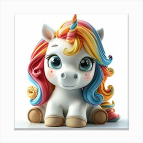 Unicorn Figurine 104 Canvas Print