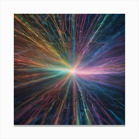 Abstract Rays Of Light 17 Canvas Print