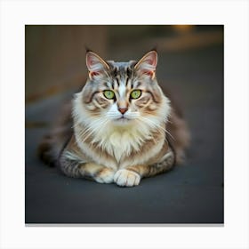 Portrait Of A Cat 2 Canvas Print