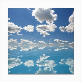 Reflection Of Clouds In Water Canvas Print