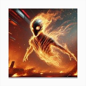 Converted Wraith Image Canvas Print