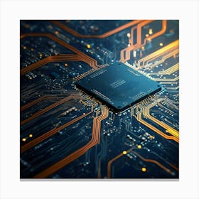 Cpu Circuit Board 1 Canvas Print