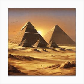 Pyramids Of Giza Canvas Print