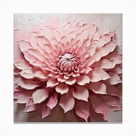 Large pink dahlia flower 1 Canvas Print