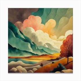 Landscape Painting 2 Canvas Print