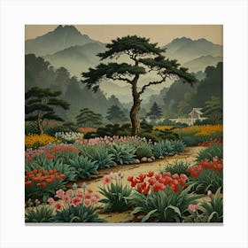 Default The Garden Of Morning Calm 1 South Korea Vintage Botan 2 Canvas Print