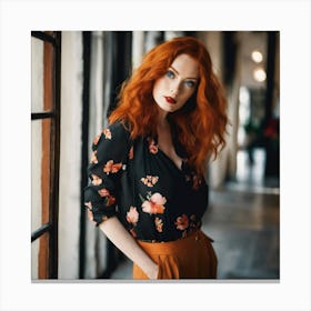 Redhead Woman 1 Canvas Print