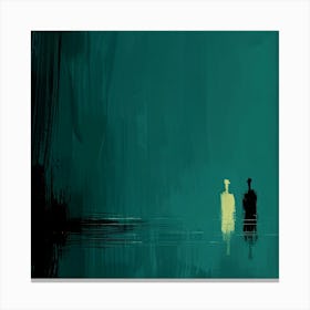 Two People In The Water Canvas Print