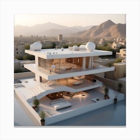 Futuristic House 1 Canvas Print