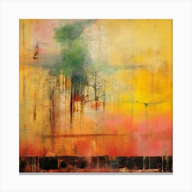 In The Forest - Abstract Painting Canvas Print