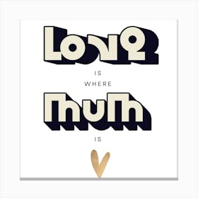 Love mum Canvas Print