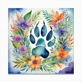 Paw Print Canvas Print