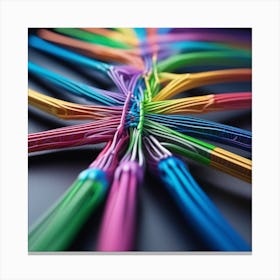 Colorful Wires 31 Canvas Print