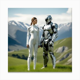 Futuristic Couple 111 Canvas Print