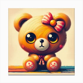 Cute Teddy Bear 1 Canvas Print