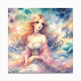 Mermaid Princess Canvas Print