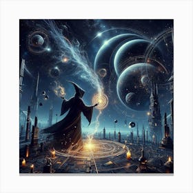 Wizard In Space Canvas Print