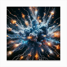 Explosion Of Energy Canvas Print