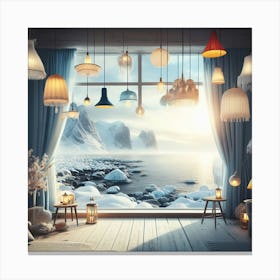 Room With Lamps Canvas Print