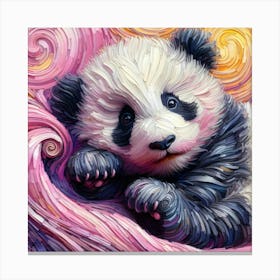 Panda Bear 16 Canvas Print