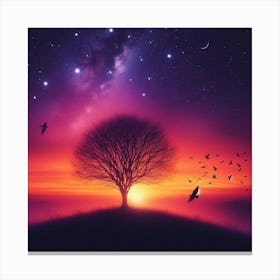 Tree In The Sky 40 Canvas Print